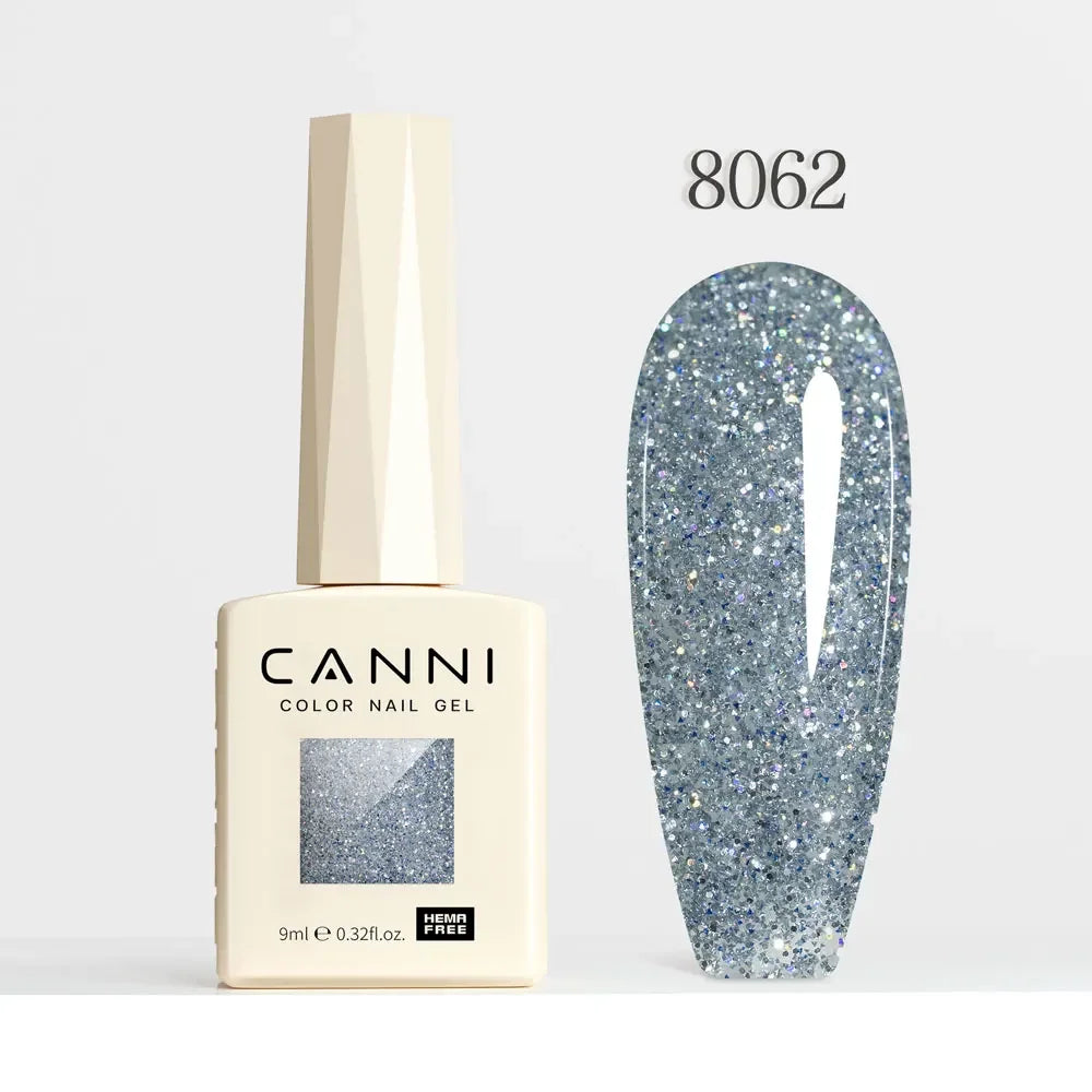CANNI HEMA TPO FREE Gel Nail Polish Galaxy Cat Eye Gel Magnet Glitter Diamond Sparkle Gorgeous Color Soak Off UV LED Gel Lacquer