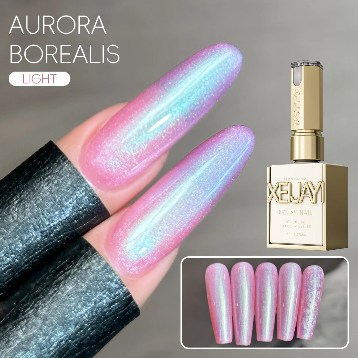 XEIJAYI 15ML Cat Eye Nail Polish Gel Phototherapeutic Gel Soak Off Nail Magnetic Gel Polish Nail Art DlY For Salon At Home