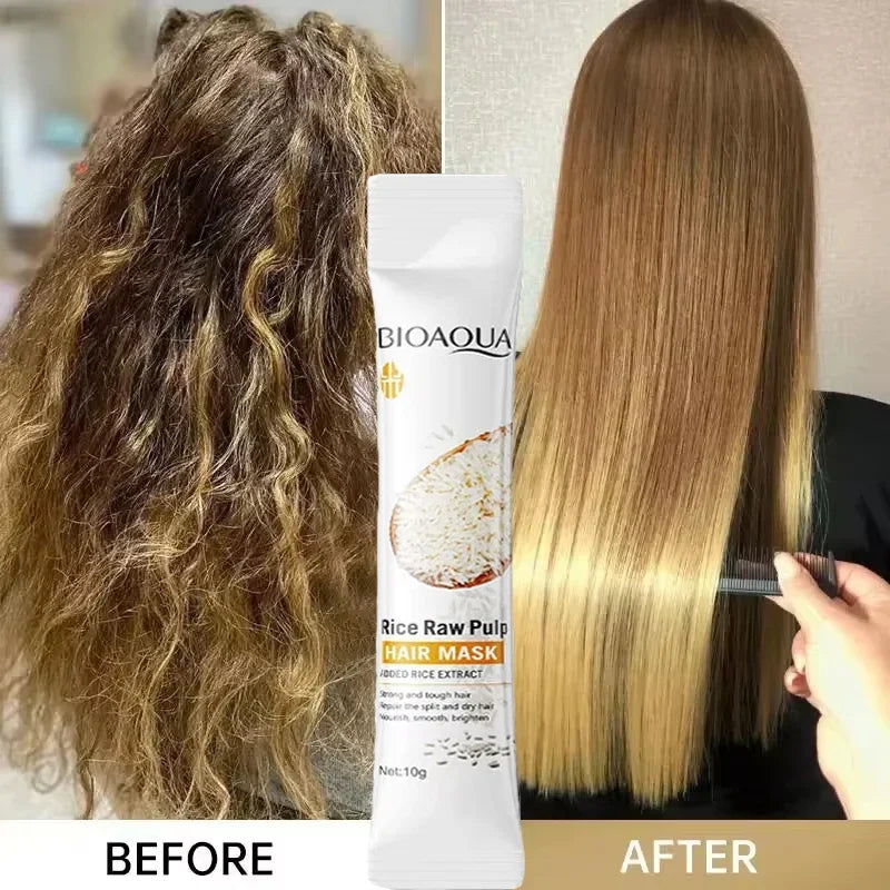 3/5/10/PCS Magical Keratin Hair Mask 5 Seconds Repair Damaged Frizzy Hair Soft Smooth Shiny Rice Moisturizing Hair Care New