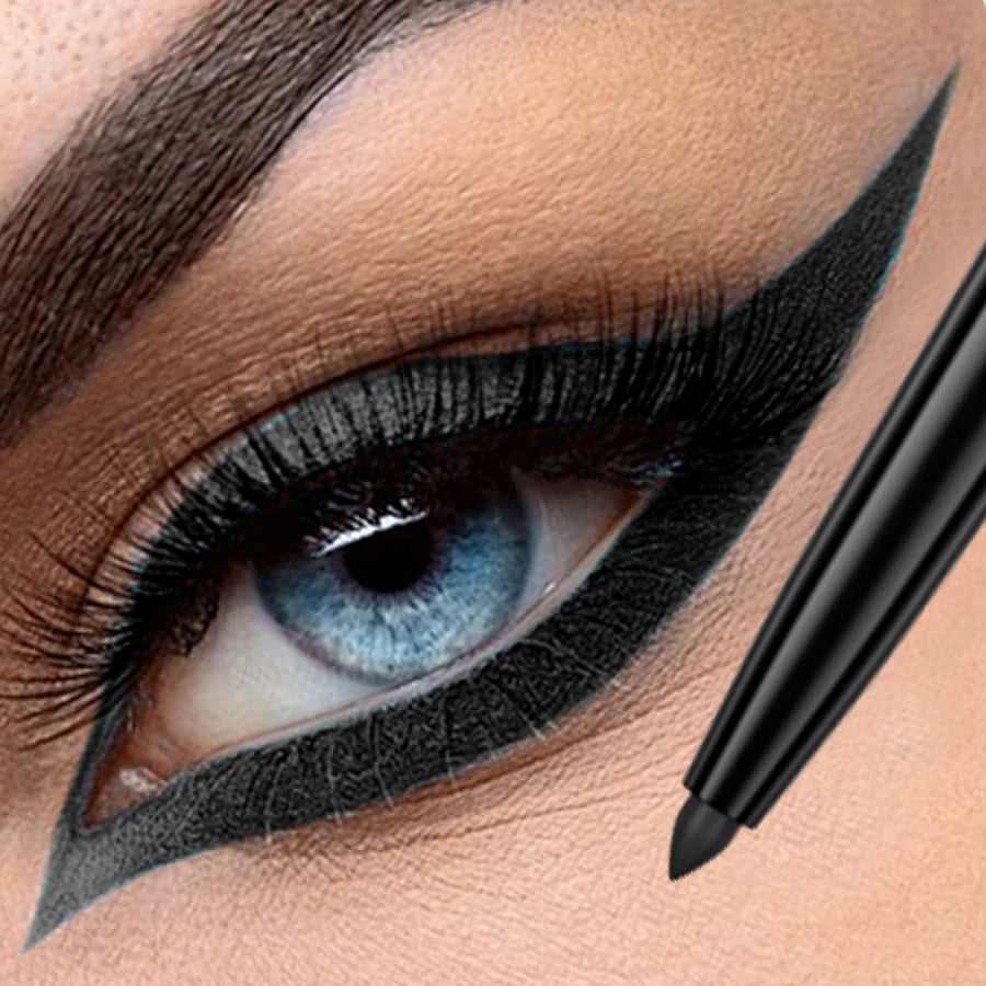 1pc Colourful Eyeliner Pen,High Pigmented Pearly Glitter&Shimmer Metallic Eyeliner Stick, Long Lasting Waterproof White Black