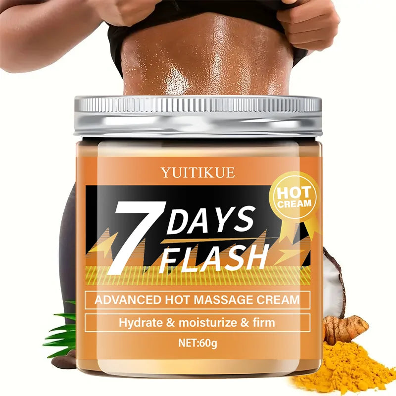 60g Hot Massage Cream - Suitable for building muscles, body moisturizer, suitable for thighs, legs, abdomen, arms and buttocks,