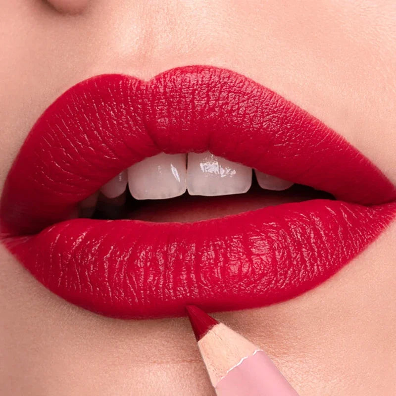 Nude Matte Lipstick Pencil Lipliner 12 Colors Waterproof Lip Liner Outline Lips Contour Makeup Matte Red Lipsticks Pen Cosmetics