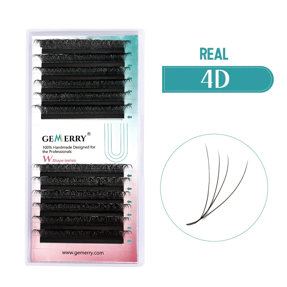 Gemerry YY Shaped Eyelash 3D 4D 5D 6D 8D W Shape Lashes Premade Fans Eyelash Extension Brazilian Volume Bloom Salons Makeup