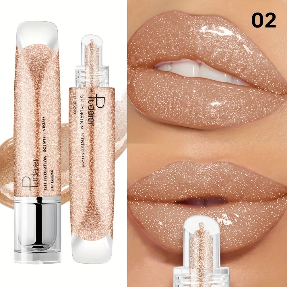 Moisturizing Waterproof Lip Gloss Non Sticky High Shine Sheer Tint Long Lasting Glamour Lip Makeup
