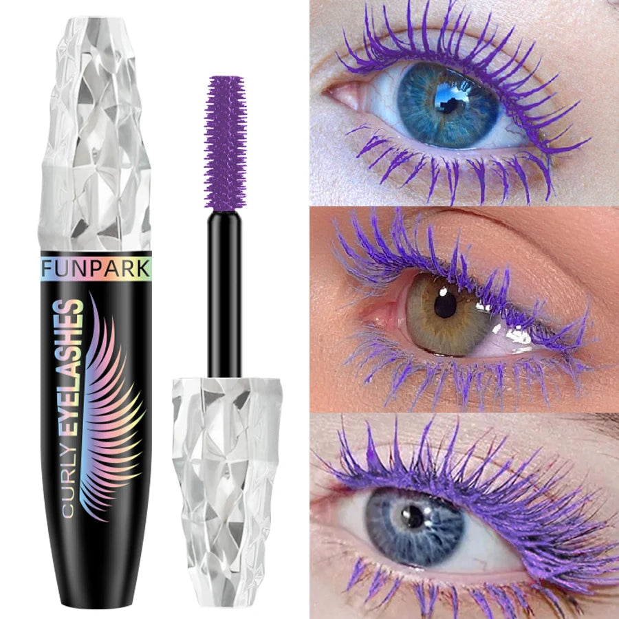 5D Mascara with Big Eyes Waterproof Thickening Lengthening Curling Liquid Fiber Mascara Eyelash Extension Makeup Gifts for Women