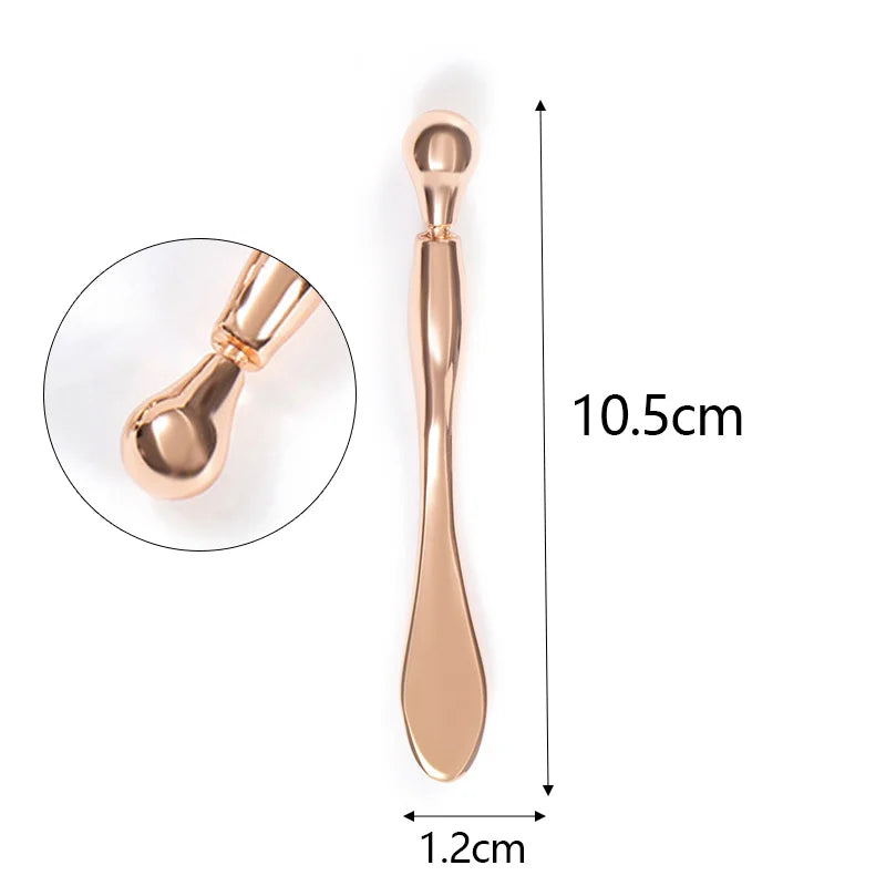 1PC Mini Metal Eye Cream Applicator Eye Cream Mixing Spatula Spoon Face Lifting Massage Facial Massager Thin Face Magic Stick