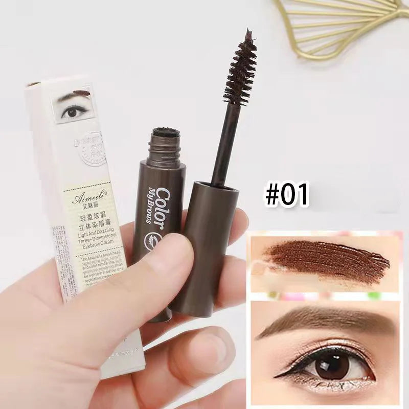 Natural Color Enhancement, Plump Eyebrow Dye Paste, Long-Lasting Waterproof Eyebrow Tattoo Dye, Cosmetics in 3 Colors