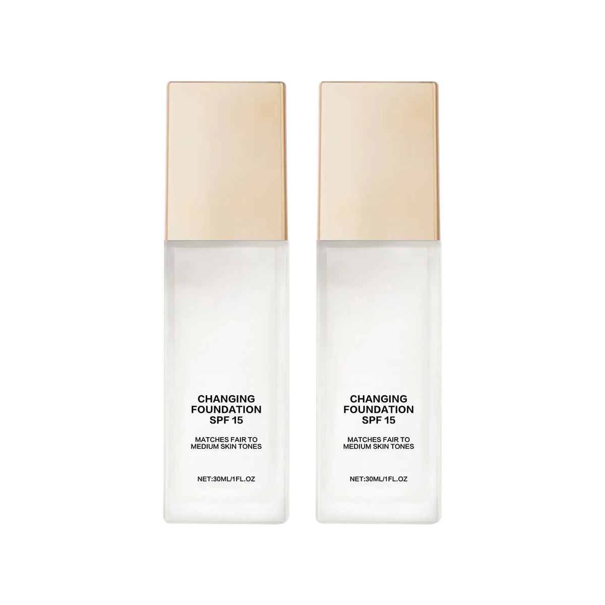 Hydrating Color-Adjusting Foundation SPF 15 30ml - Natural Coverage for Fair to Medium Skin, Lightweight with Hyaluronic Acid.
