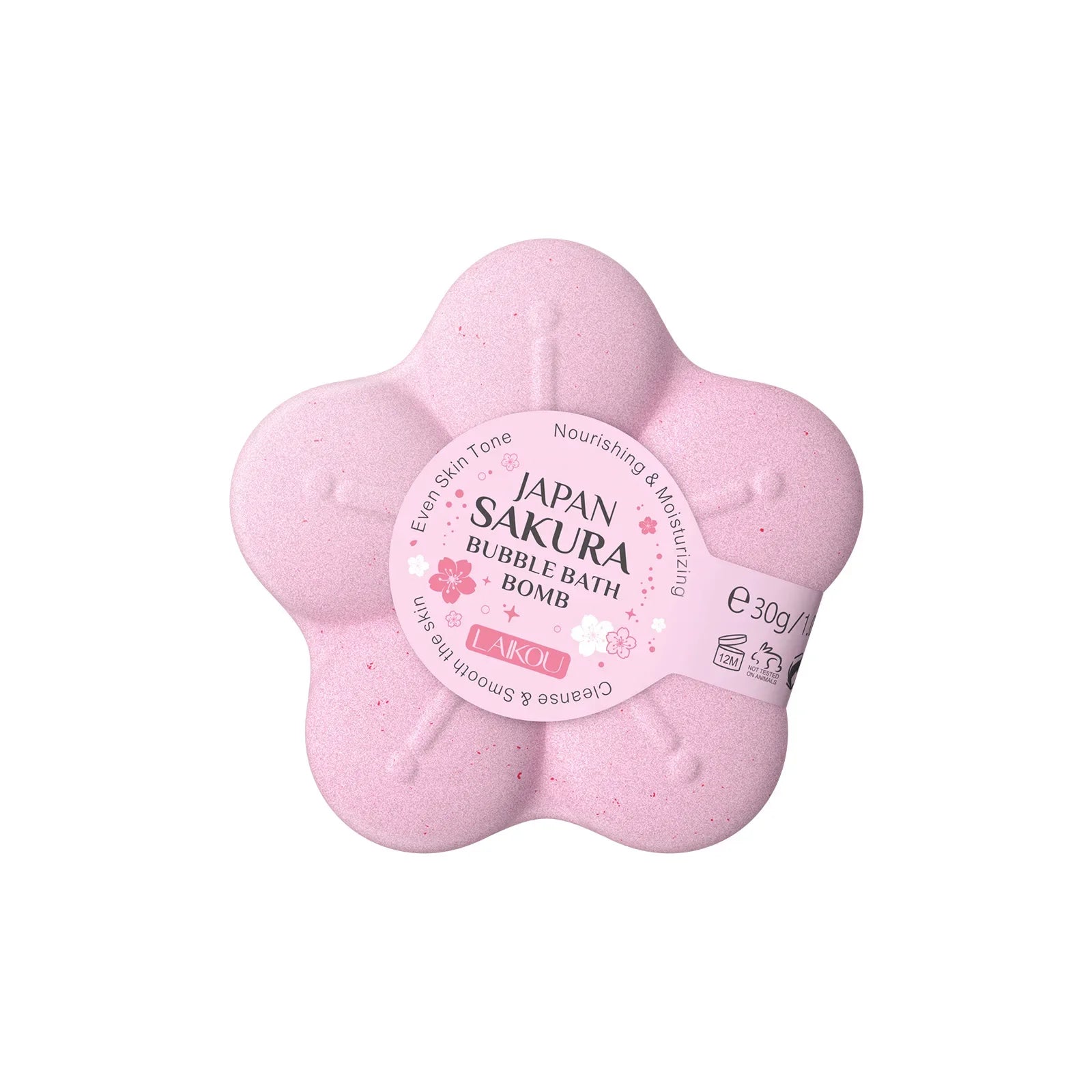 LAIKOU Japanese Sakura Bath Bubble Explosion Bath Salt for Body Cleansing Moisturizing 30g