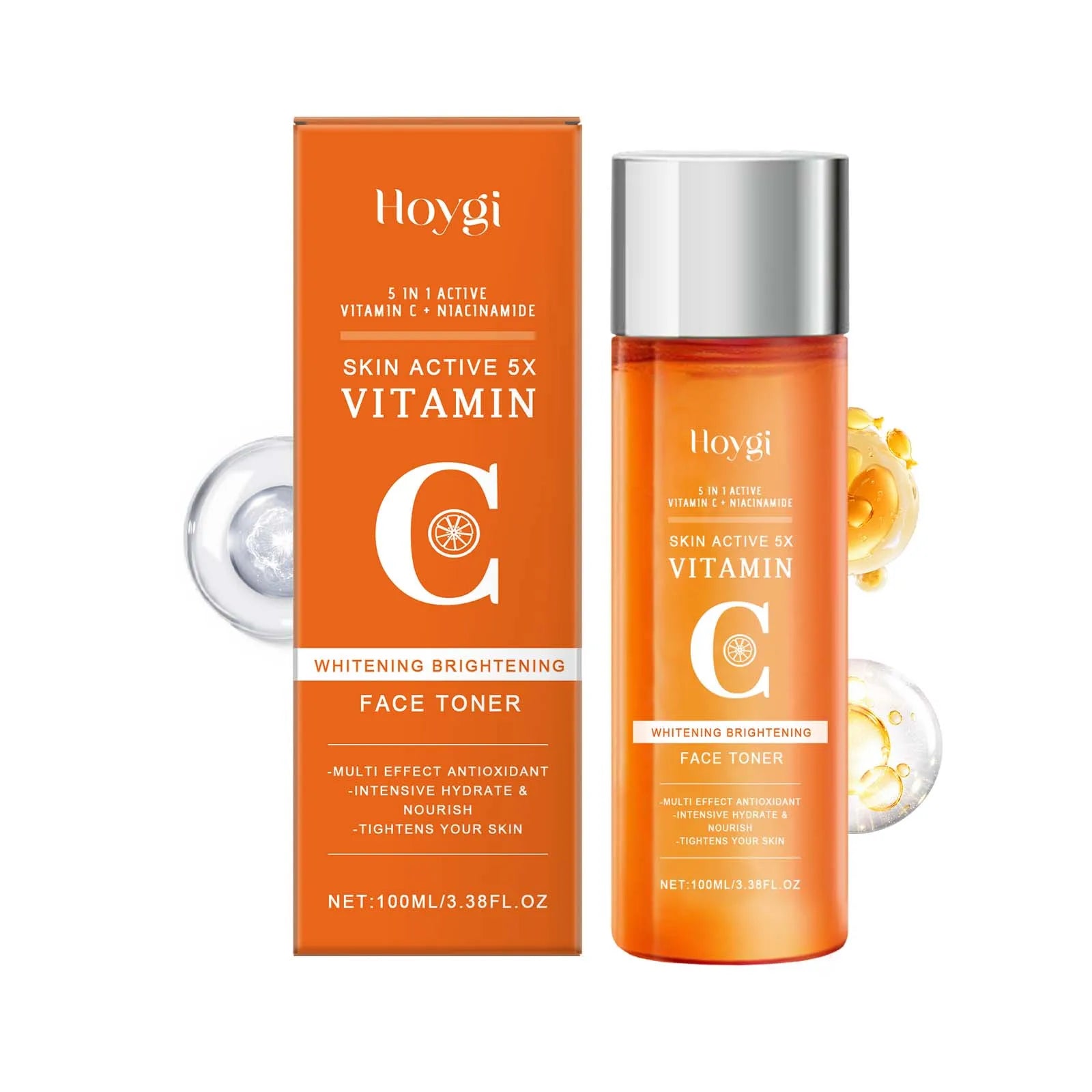 Vitamin C Brightening Toner for Face with Niacinamide Hydrating Facial Toner Dry Sensitive Skin Smooth Radiant Complexion 100ml
