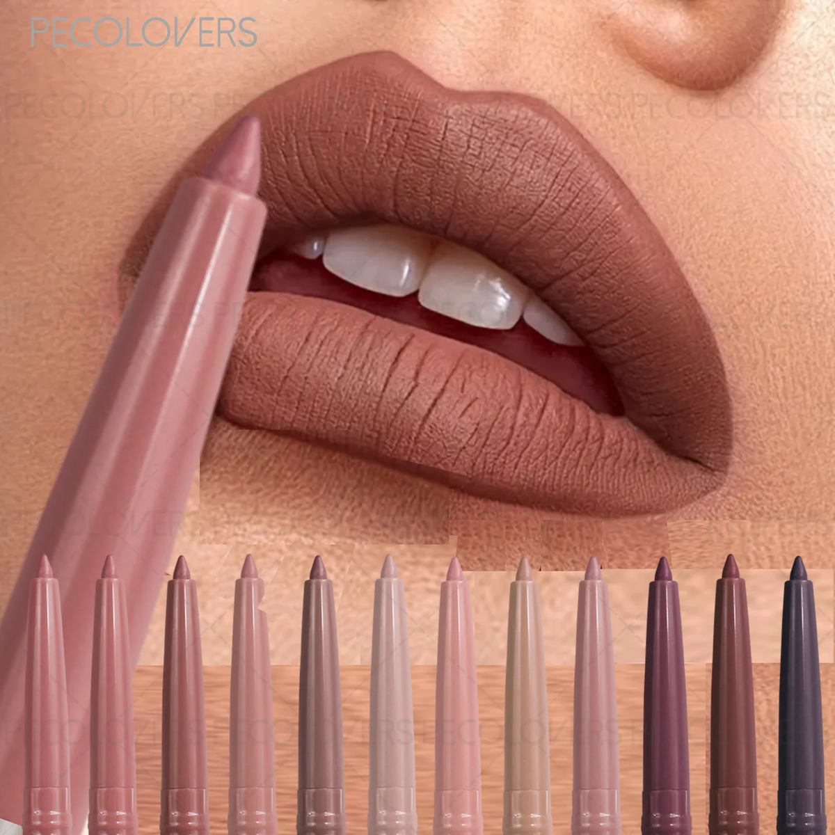 1 Pcs Matte Lip Liner Pen, Used As Lip Liner and Lipstick, Oblique Mouth Design Suitable for All Lip Types, Perfect Gifts