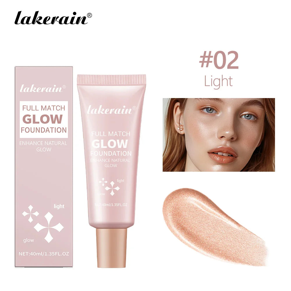 Glow Liquid Foundation Facial Bare Makeup Ultra Light Liquid Foundation Concealer Long Lasting Makeup And ContOuring Highlighter