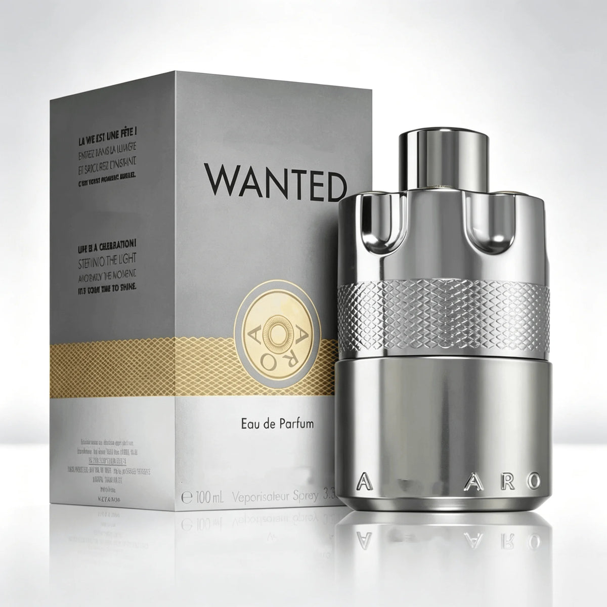 Azzsaro Wanted Eau De Parfum Spray 100ml 3.3 Fl Oz Men Perfume Long‑Lasting Woody Spicy Scent Luxury Cologne Fragrance Original Boxed Gift for Him Daily Dating Wedding Party Body Spray