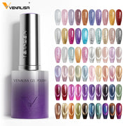 Venalisa 10ml Hema & TPO Free Ultra Cat Eye Effect Nail Gel Polish Soak Off UV LED Long Wear Sparkle Bling Gel Varnish