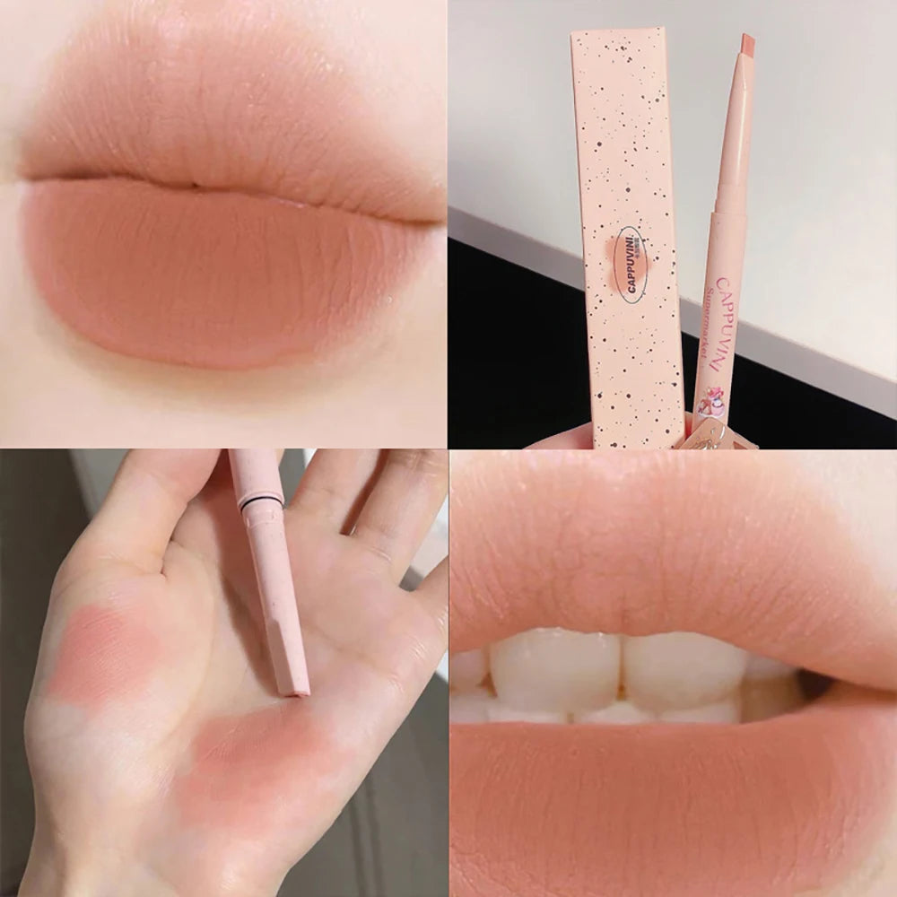 CAPPUVINI Matte Lip Liner Outline Lips Lipstick Pen Waterproof Long-lasting Color Lip Pencil Lipstick Pen