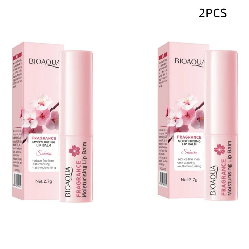 Sakura Moisturizing Lip Balm, Intense Moisturizing and Nourishing, Softens Lips, Prevents Dryness, Day and Night Care, Suitable for Both Men and Women, Lip Care