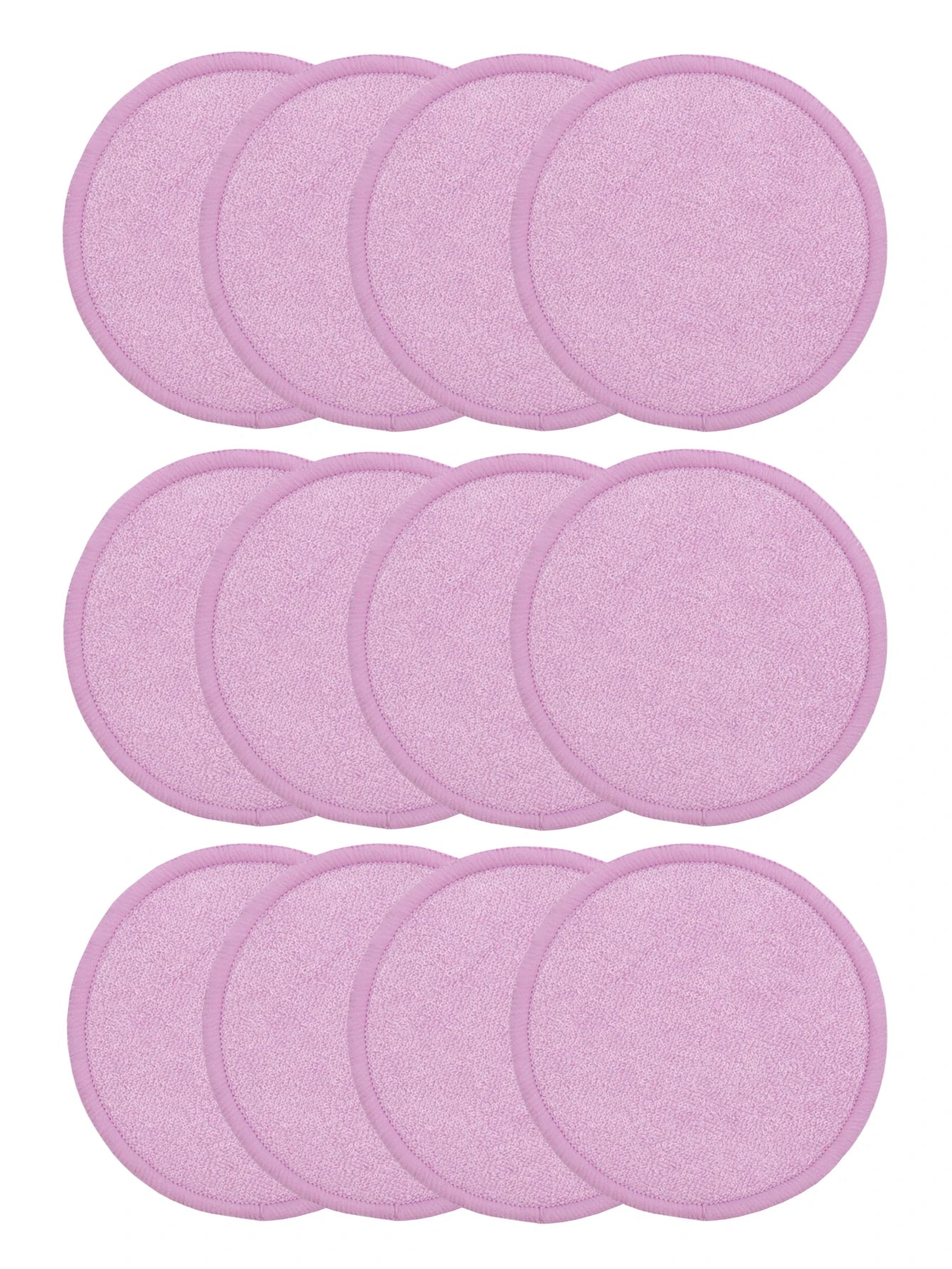 Bamboo Fiber Makeup Remover Pads Are Packed in 6/12/24 Pieces They Are Made from a Mixture of Fibers Extracted from Natural Bamboo.