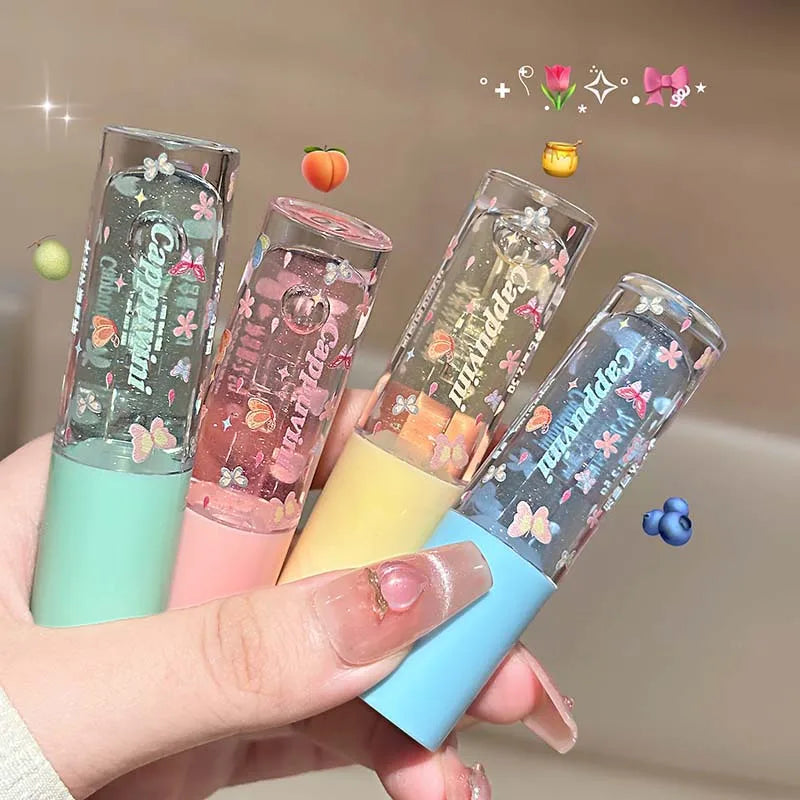 1/3pcs Moisturizing Jelly Mirror Water Lip Gloss Set Lasting Transparent Hydrating Plumping Clear Lip Oil Korean Makeup Lip Care
