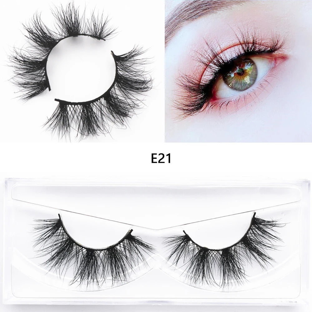 Mink Fake Eyelashes 3D Mink Lashes Natural Long False Eyelash Cruelty-free Mink Hair Fluttery False Lashes Makeup D101 Lash Gift
