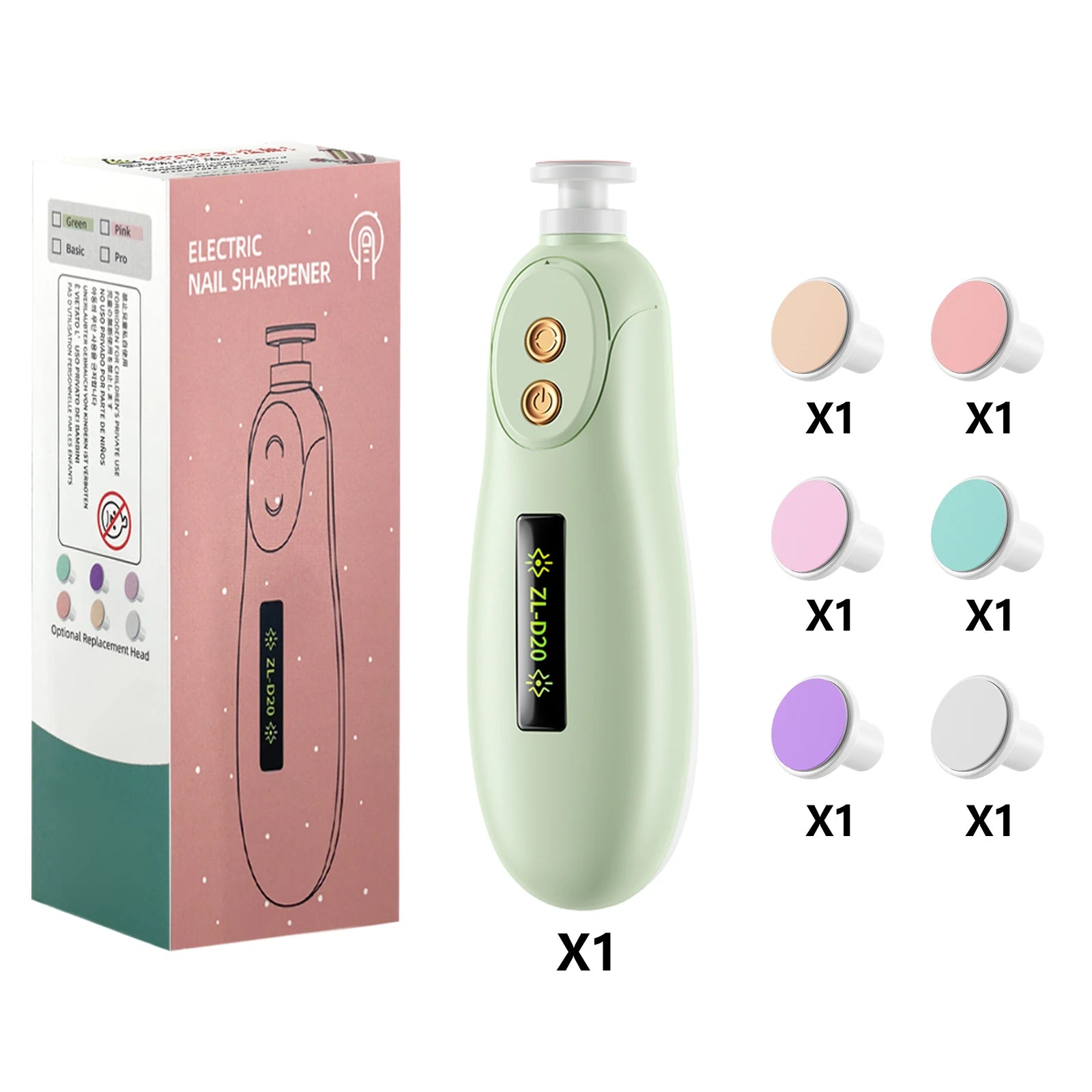 Baby Electric Nail Trimmer Kid Nail Polisher Tool Baby Care Multifunctional Fingernail Cutter Trimmer Infant