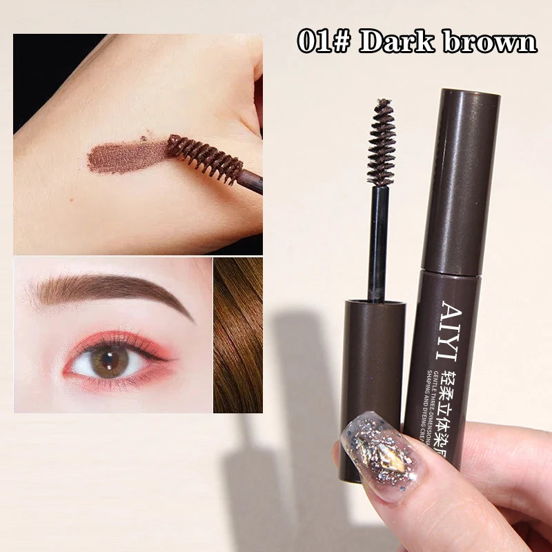 Natural Tinted Brow Mascara AIYI Waterproof Sweat Resistant Long Wear Smudge Proof Eyebrow Gel