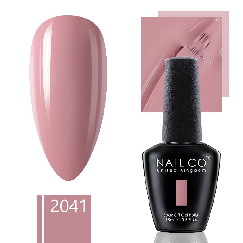 NAILCO 15ml Dark Gel Nail Polish Semi-permanent Varnish Hybrid UV Nails Art Glitter Colors Gel Polish Manicure Enamels For Nails