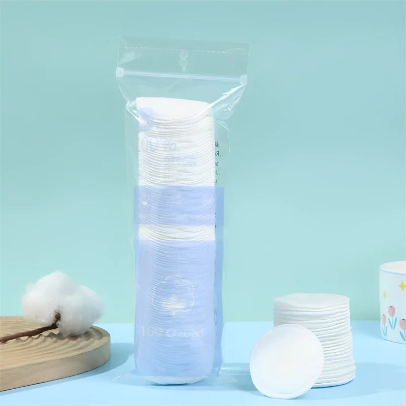 500/100pcs Facial Cleaning Cotton Pads Soft Skin Cleansing Facial Absorbent Paper Makeup Remover Pad Makeup Tools & Accessories