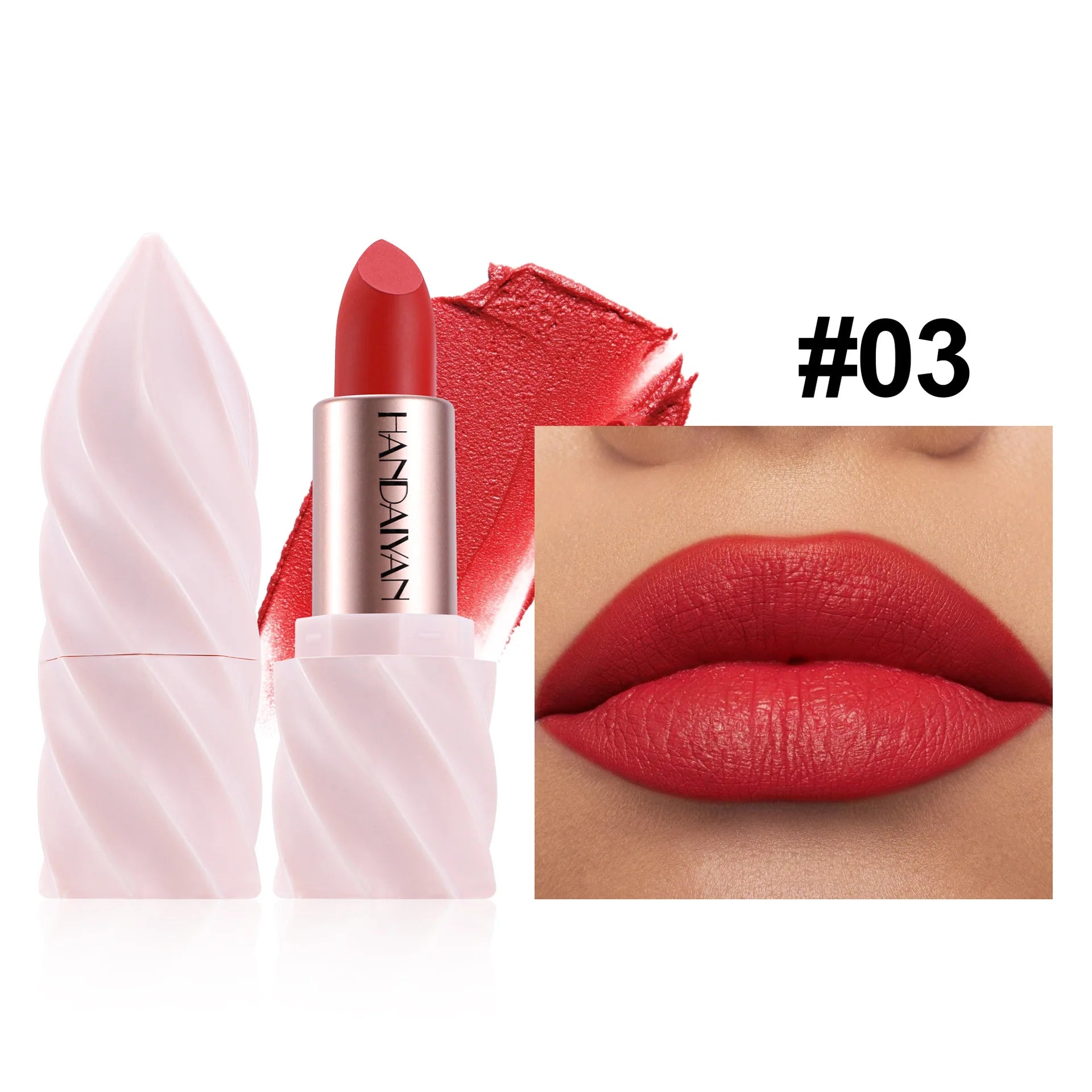 Matte Velvet Lipstick Ice Cream Long Lasting Waterproof Nourishing Moisturizing Highly Pigmented Satin Lip Gloss Non Stick Cup
