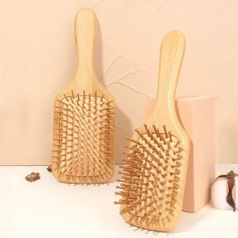 Premium Wooden Bamboo Scalp Massage Comb Hair Brush Improve Hair Growth Wood hairbrush Prevent Hair Loss Comb Bamboo Comb Teeth