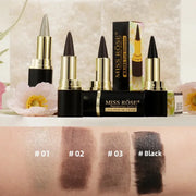 Gel Eyeliner Quick Dry Matte Smudge Proof Waterproof Eye Liner Pencil Bridal Wedding Day Party Stage Makeup for Women Girls