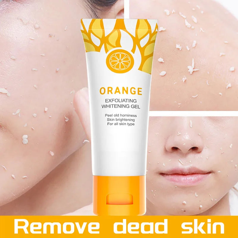 50g Orange Exfoliating Gel Dead Skin Remover Brighten Peeling Gentle Repair Scrub Whiten Hydrating Moisturizing Korean Skin
