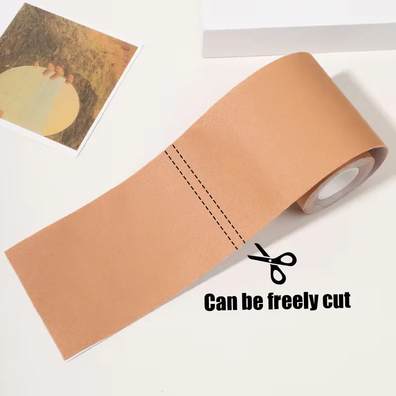 1 Roll  Adhesive Breast Lift Tape Compatible for B.E Cup Bras No Undergarment Modification Instant Bust Lift Tape for Clothing