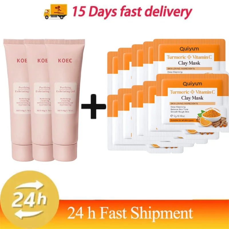 Revitalize Skin Fruit Acid Peeling Gel Facial Cleansing Exfoliating Peeling Scrub Deep Clean Acne Blackhead Remove Face Cleanser