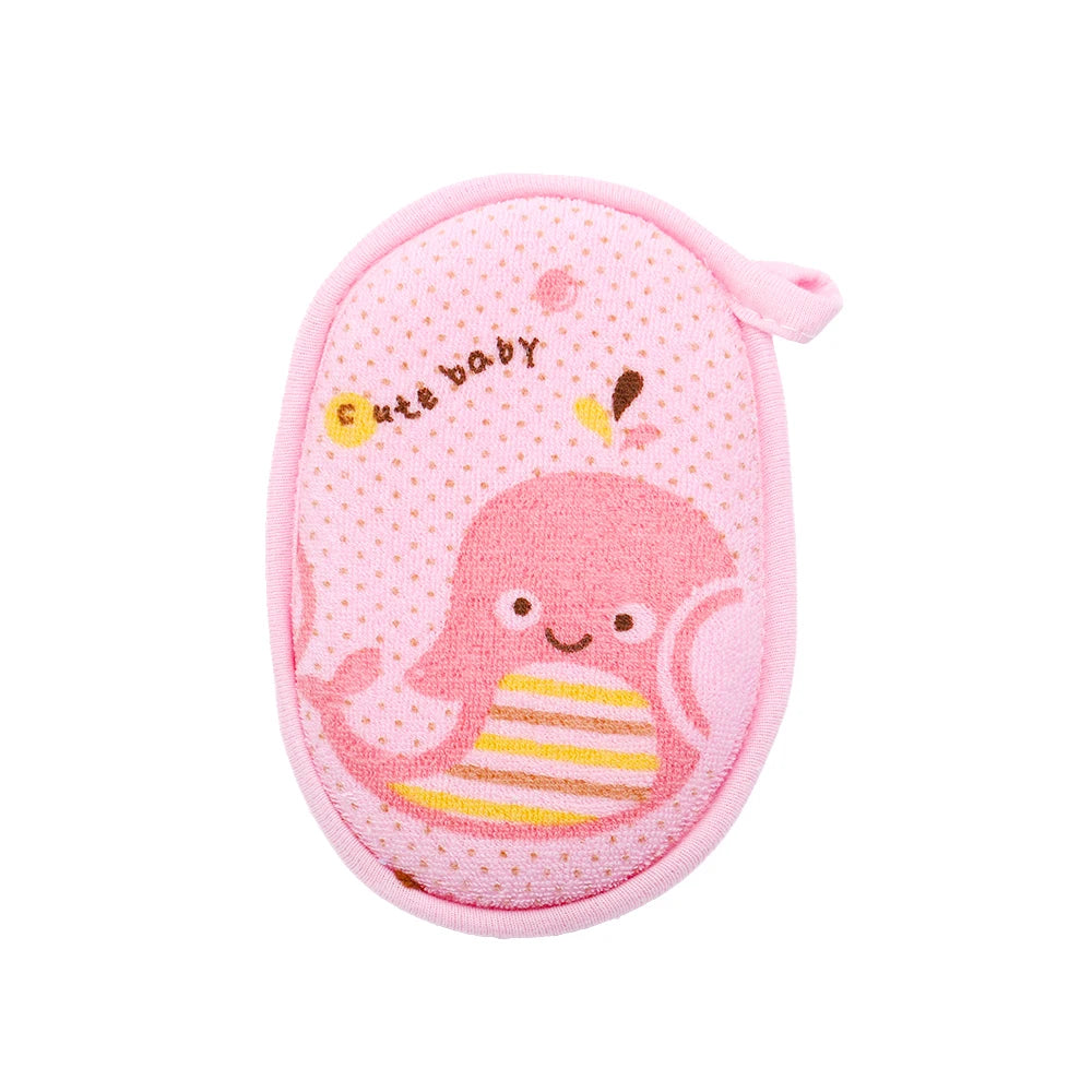 1 Piece Cartoon Animals Towel Fabric Baby Accessories Bath Brushes Soft Newborn Soft Cartoon Bear Children Infant Spong Enfant
