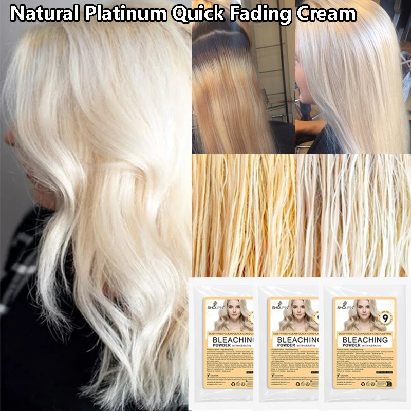 100g Natural Professional Health Hair Bleaching Agent Removes YellowColor Fixing Dye Hair Care Bleaching Non Irritating HairCare
