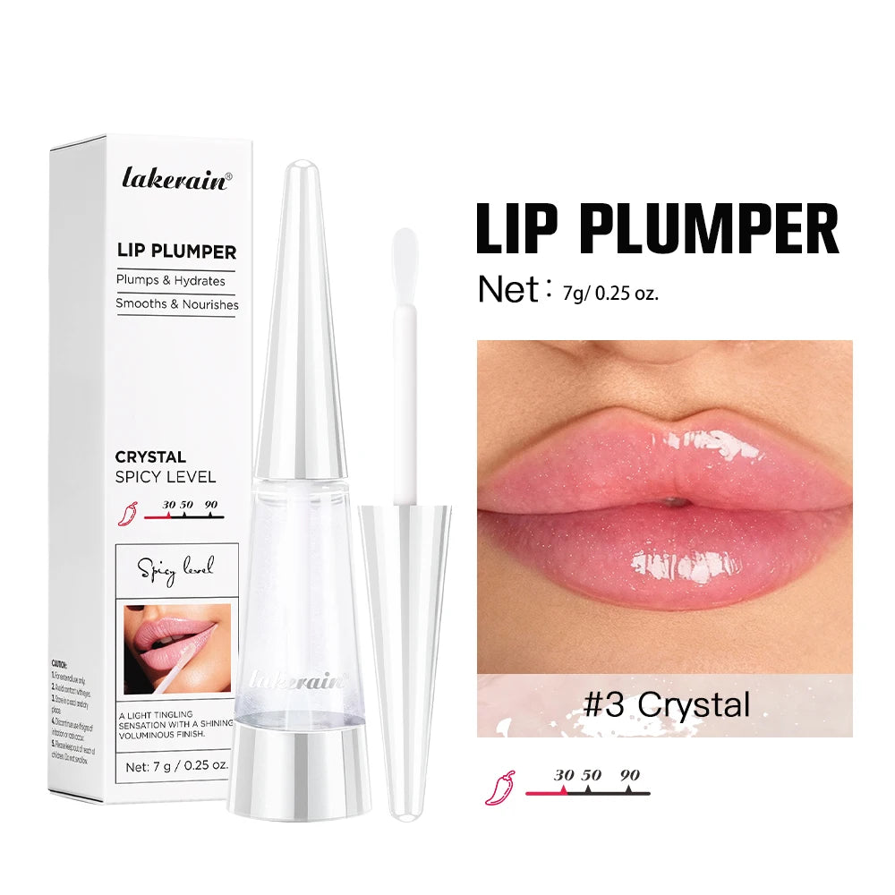 Lip Plumper Korean Cosmetics Moisturizing Transparent Gloss Fragrance Free Plumping Care 0.15oz Stocking Stuffer
