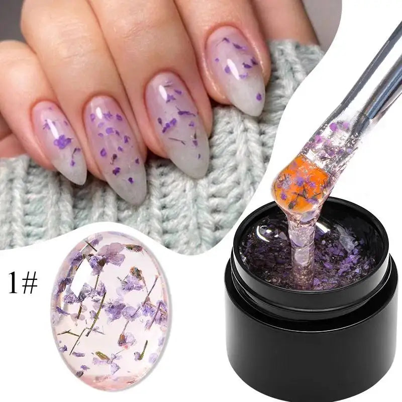 8ML Glitter Gel Nail Polish Shining Mineral Sequins Soak Off UV LED Nail Gel Semi Permanent Nail Art Supplies for Manicure
