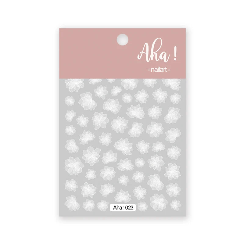 1pc Cute White Cloud Nail Stickers Ultra Thin Nail Art Stickers Self Adhesive Decals Star Moon/Flower/Clouds Kawaii Nail Decals