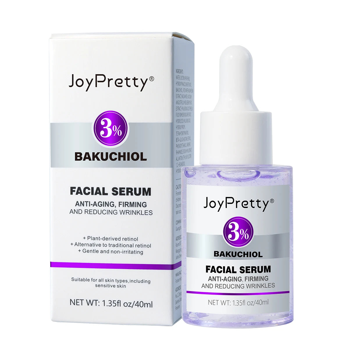 Retinol Serum Facial Wrinkle Anti-Aging Collagen Hyaluronic Skin Smoothing Tightening  Rejuvenation Brighten Essence Face Care