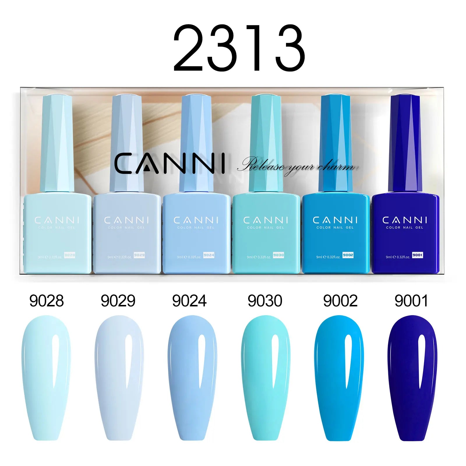 6pcs*9ml HEMA TPO FREE Nail Gel Polish CANNI Semi Permanent Jelly Pink Nude Color Gel Varnish Great Coverage UV LED Lacquer