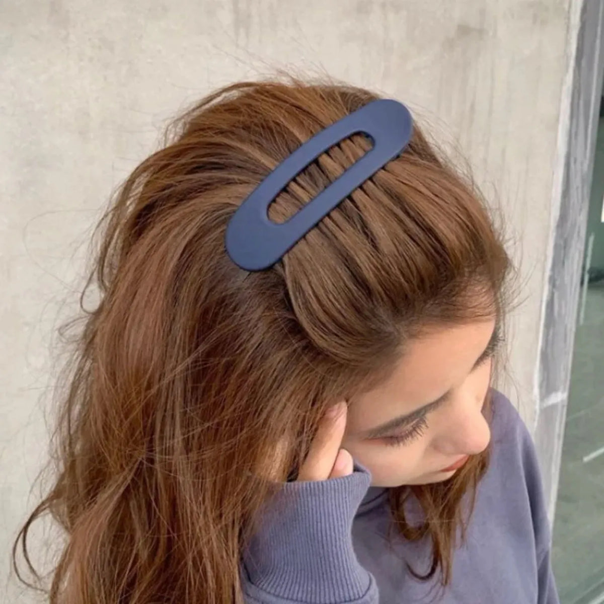 Large Korean Frosted Hair Clips 1 PCS Toothed Non-slip BB Barrette Solid Acrylic Hairpins Fashion Hair Accessories for Women Gir