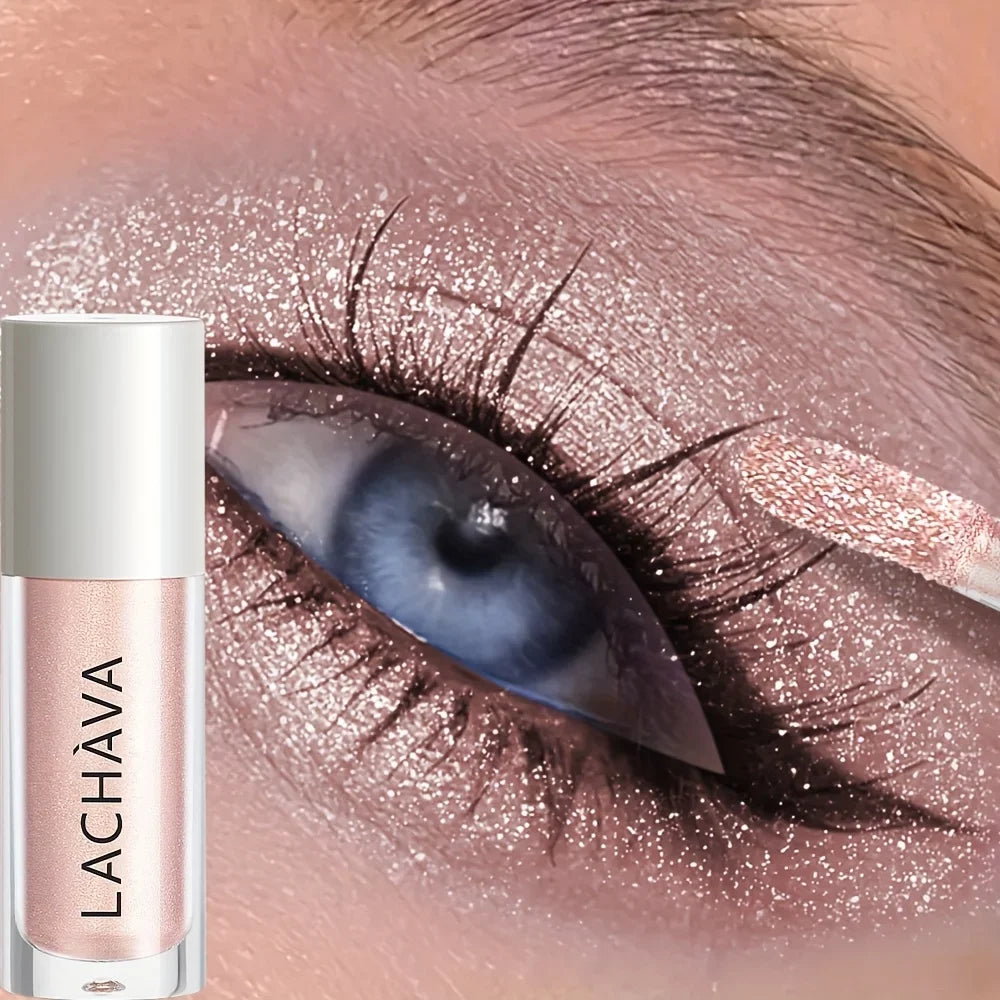 Metallic Glitter Liquid Eyeshadow, Thin Light Texture, Waterproof Non-Smudge, Long Wear Party Eye Makeup