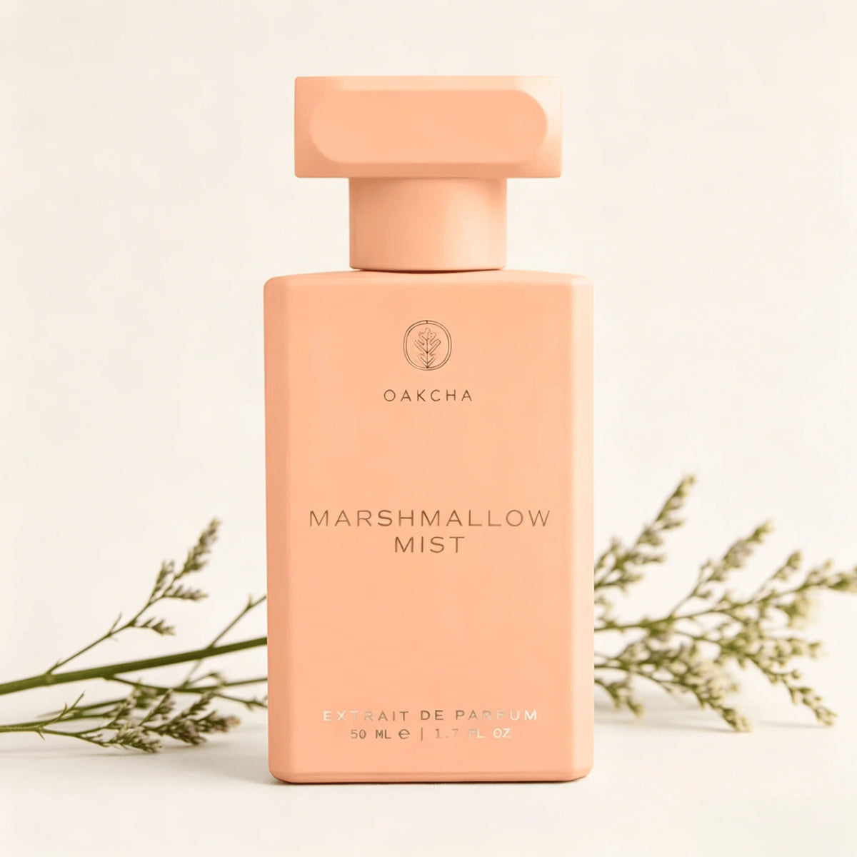 Oakcha Marshmallow Mist 50ml Matte Peach Square Bottle Sweet Gourmand Scent Long Lasting Extraits De Parfum For Women Luxury Fragrance Spray Birthday Holiday Gift