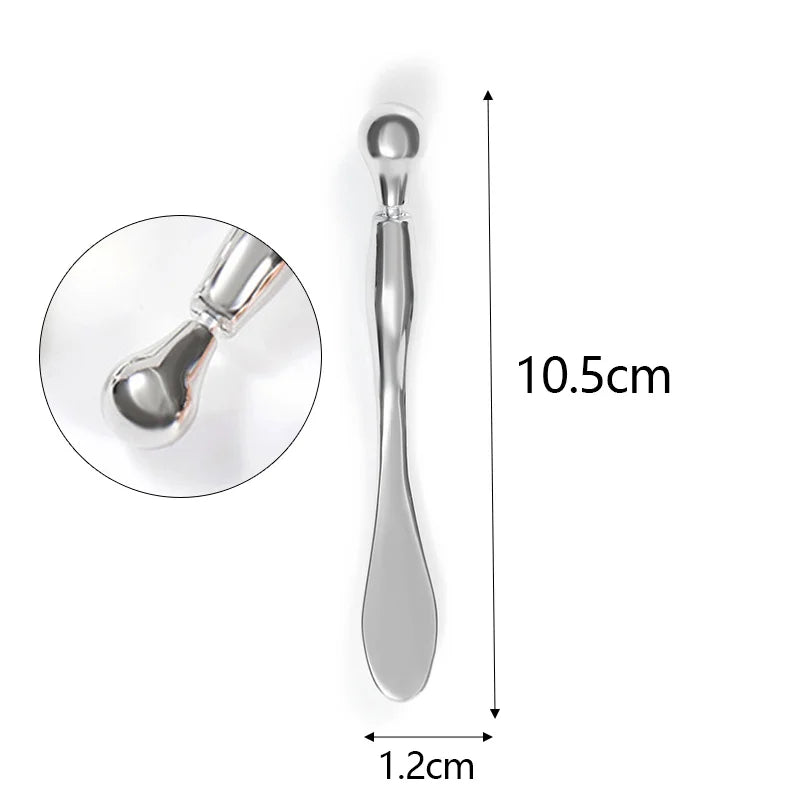 1PC Mini Metal Eye Cream Applicator Eye Cream Mixing Spatula Spoon Face Lifting Massage Facial Massager Thin Face Magic Stick