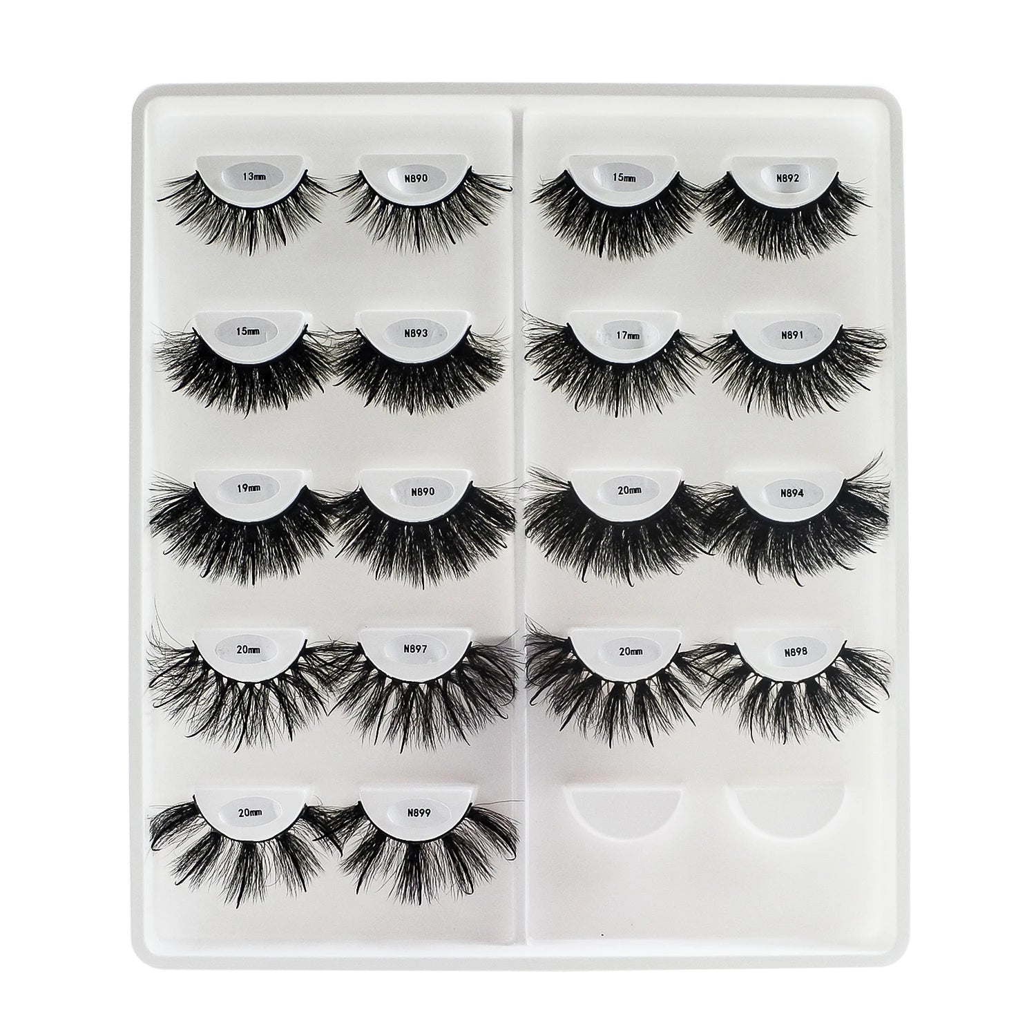 REDSIREN Faux Mink Lash Spikes Wispy Thick Natural Full Strip Lashes New Makeup Fluffy Mink Eyelashes