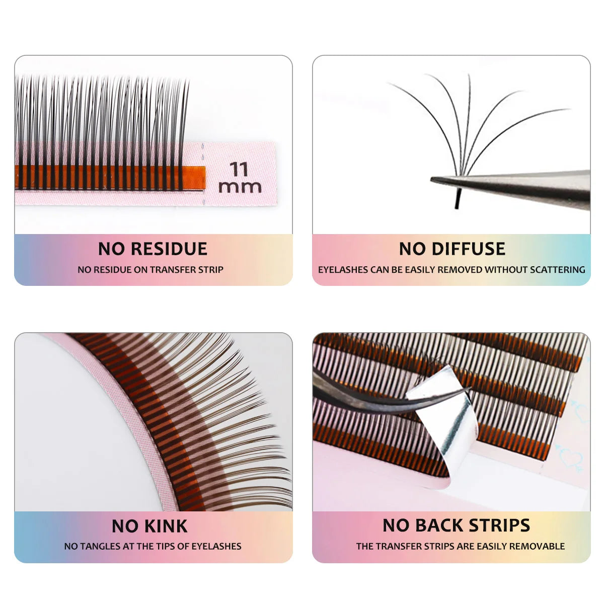 Angel Lashes 5D Flower Wet Lash Extensions Chocolate Brown Easy Fans Volume Flora Eyelash Manga Wispy Spike Premade Fans Lashes