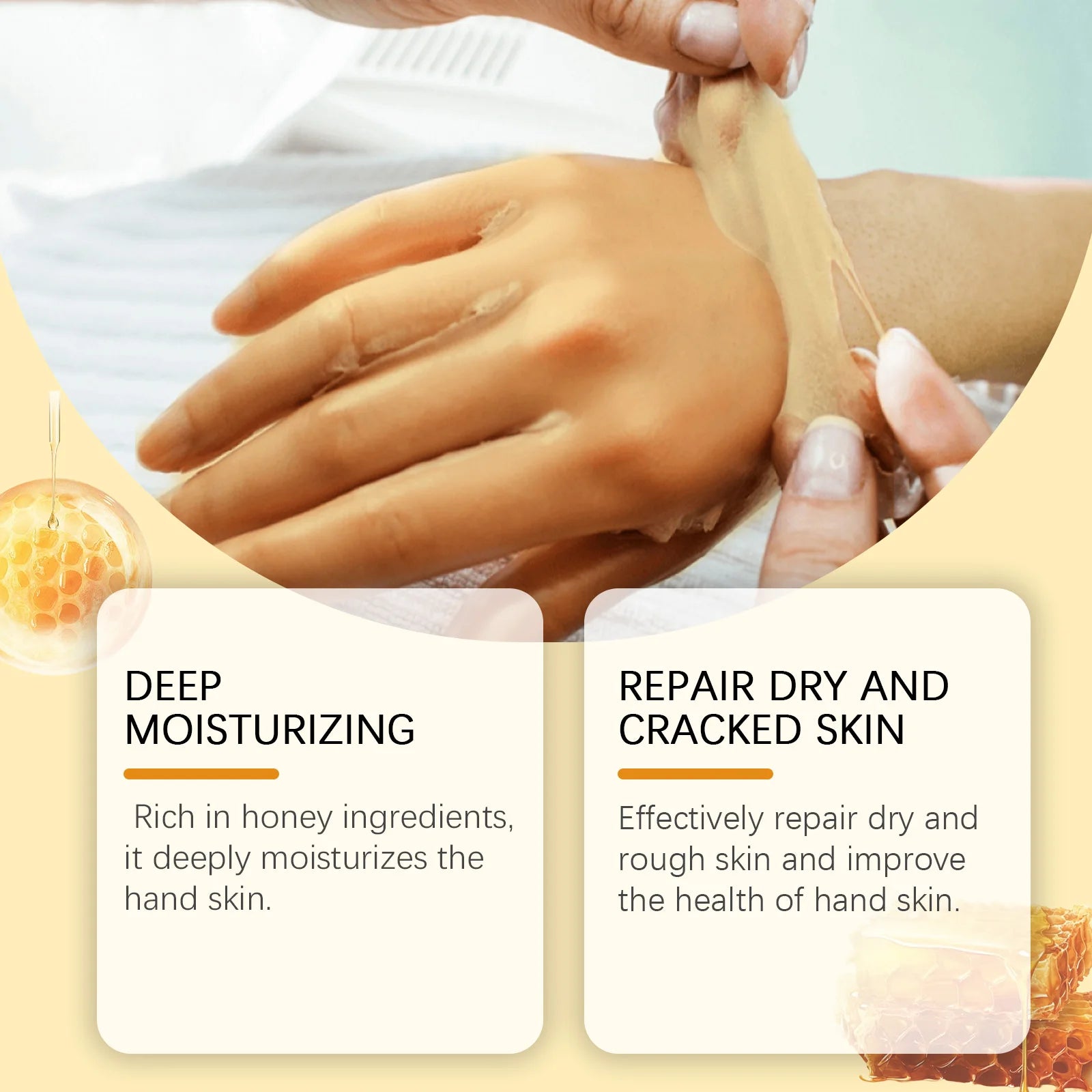 Vitamin C Turmeric Peel Off Hand Mask Moisturizing Nourishing Smoothing Skin Hydrating Improve Roughness Hand Skin Care