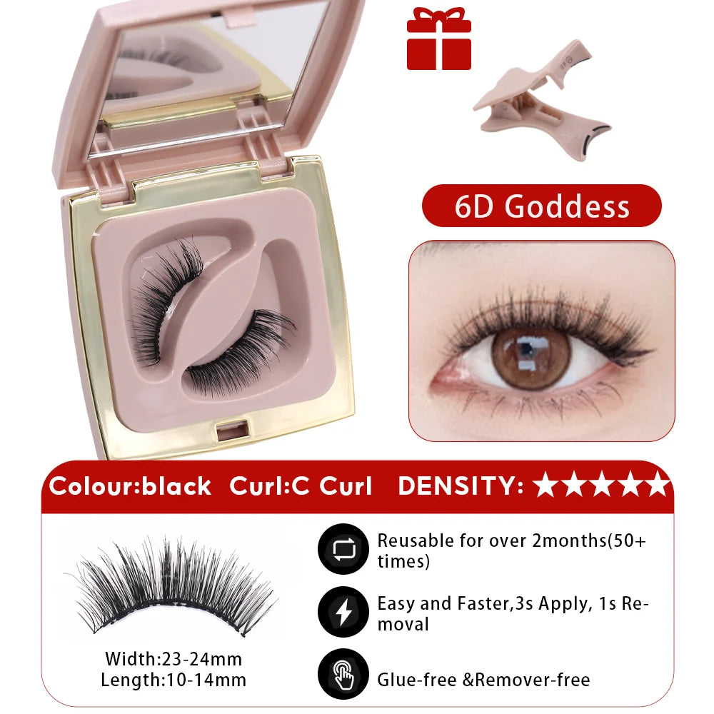 FindLove Soft Magnetic Lashes Rabbit Elf Magnetic Eyelash Extension Reusable Eyelashes Soft Magnetic False Eyelash Natural Lash
