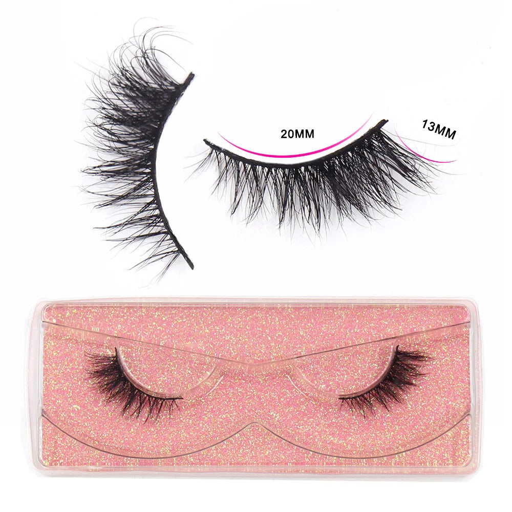 LEHUAMAO Half Eyelashes Natural Half Eye False Eyelashe Soft Wispy 3D Mink Lashes Eyelash Extension For Foxy Eye Sexy Eye Makeup