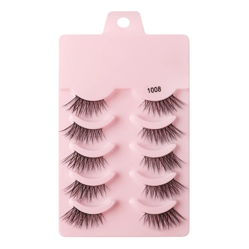 3/5 Pairs Fluffy Mink Eyelashes Thick 3d Lashes False Eyelashes Dramatic Wispy Flared Eyelash Makeup Eyelash Extension G600